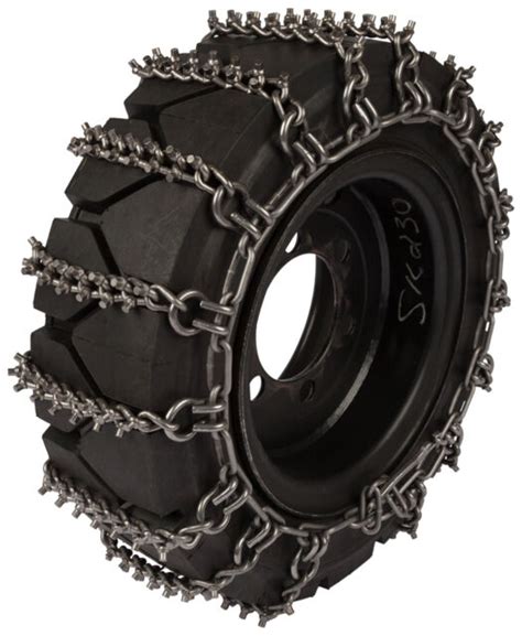 bobcat skid steer tire chains|skid steer chains.